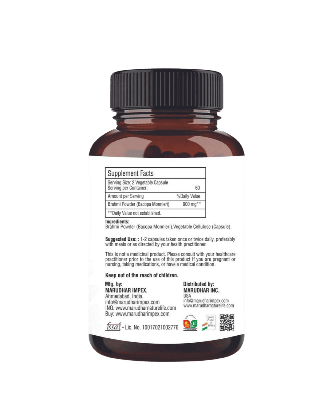 Brahmi Capsules, Minature, Ayurvedastorenz