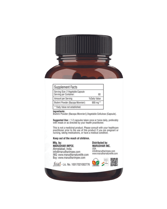 Brahmi Capsules, Minature, Ayurvedastorenz