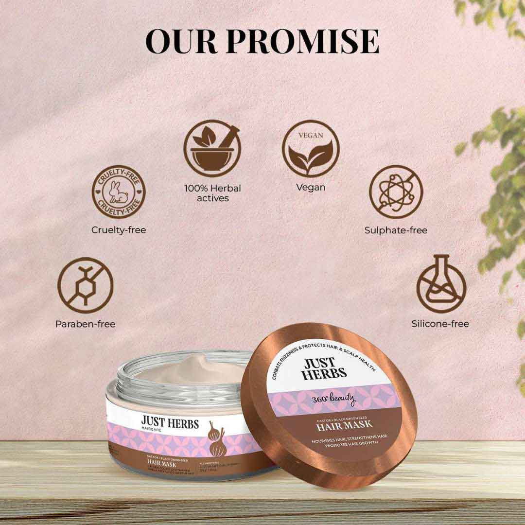 Castor & Black Onion Seed Hair Mask- 200g