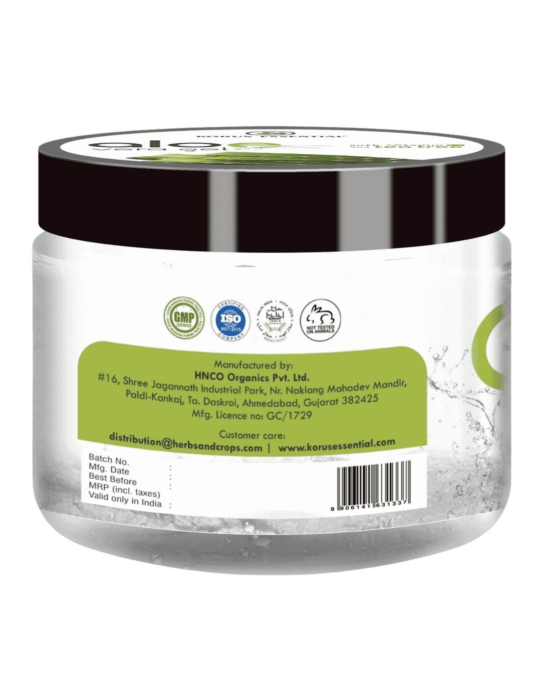 Aloe Vera Gel, Korus Essential, Ayurveda Store NZ