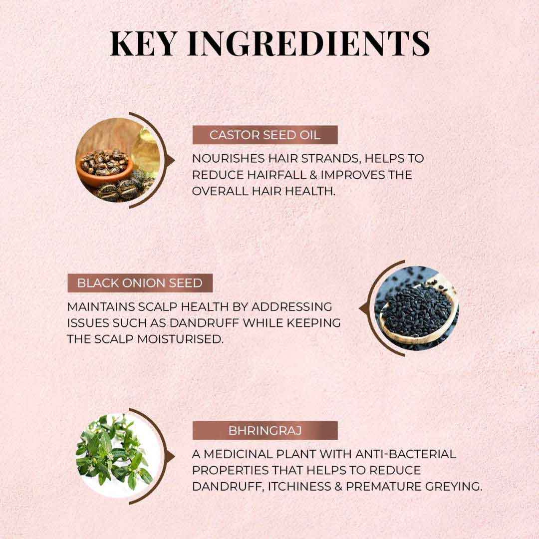 Castor & Black Onion Seed Hair Mask- 200g