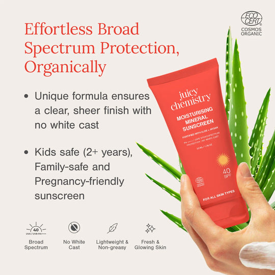 juicy chemistry, sunscreen, ayurveda store, spf 40