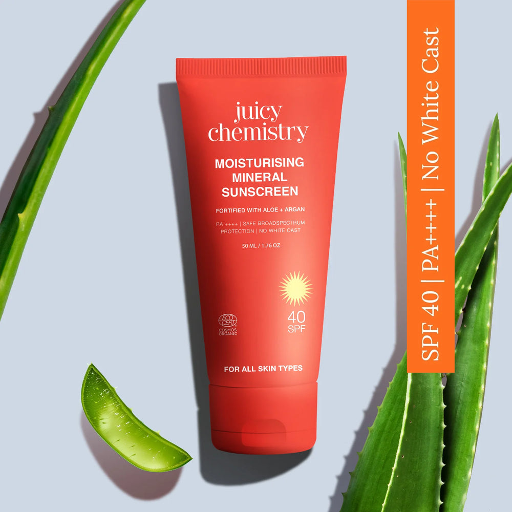 juicy chemistry, sunscreen, ayurveda store, spf 40