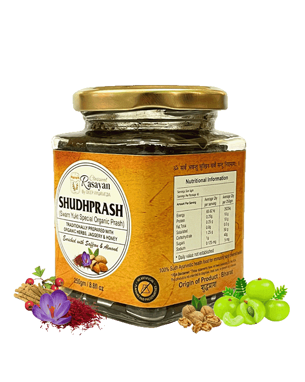 Natural Chawanprash (ShudhPrash) | Enriched with Saffron & Edible Gold