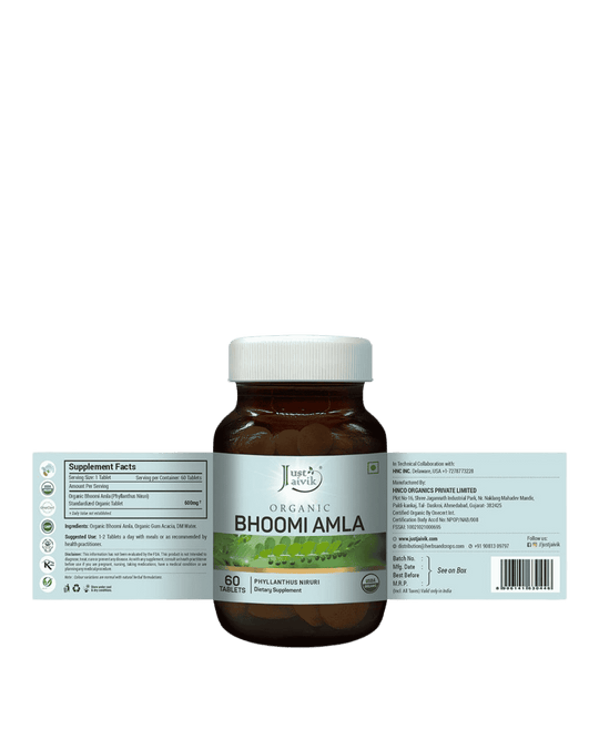 Bhumiamlaki Tablets, Just Jaivik, Ayurveda Store NZ