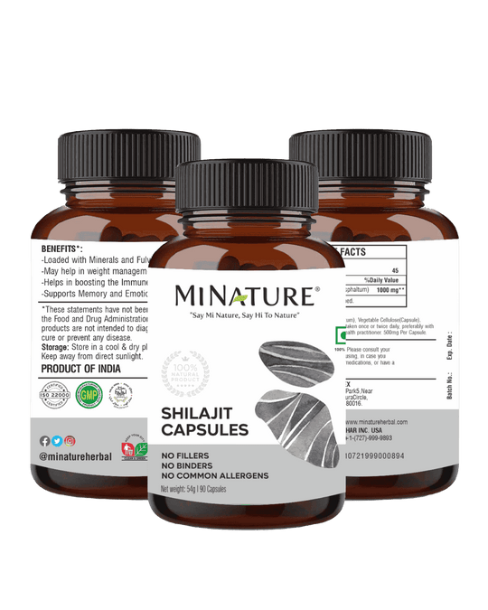 Pure Shilajit Extract Capsules, Minature, Ayurvedastorenz
