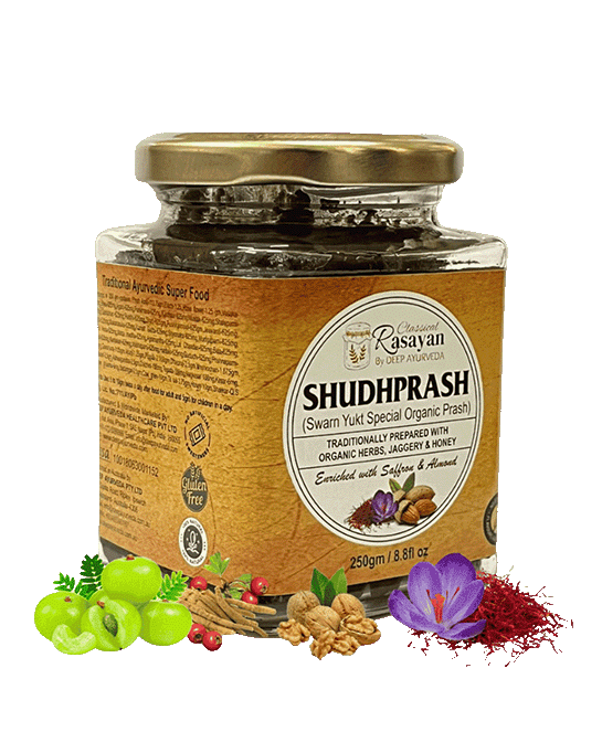 Natural Chawanprash (ShudhPrash) | Enriched with Saffron & Edible Gold