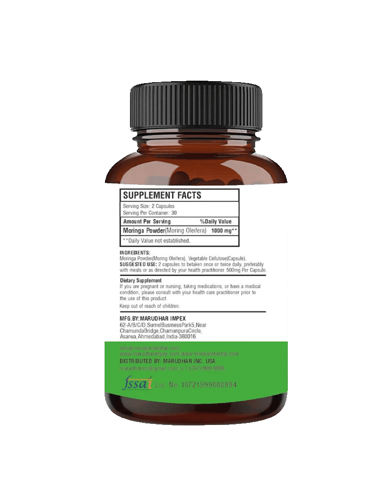 Moringa Capsule, Minature, Ayurveda Store Nz