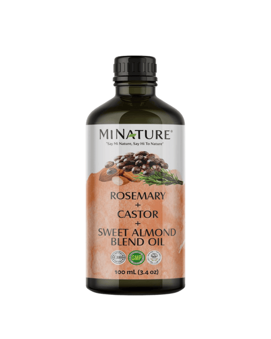rosemary, castore, almond oil, minature, ayurvedad store
