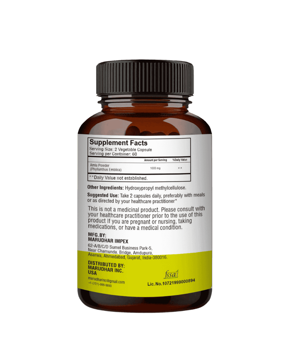 Amla Capsules 60 Veg Caps | 500mg