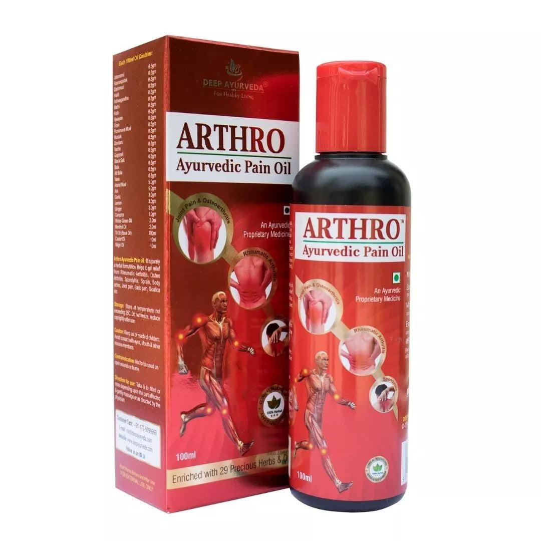 Arthro Ayurvedic Pain Oil, Ayurveda Store NZ, Deep Ayurveda