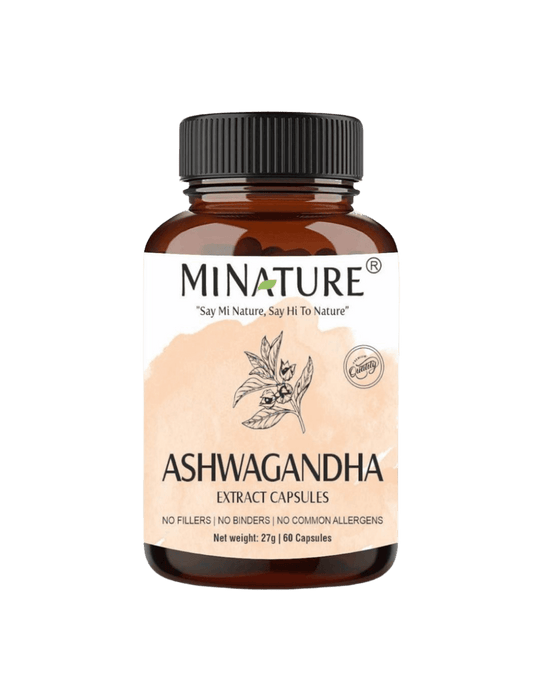 Ashwagandha Root Extract Capsules 60 Veg Caps | 450mg 6% Withanolides