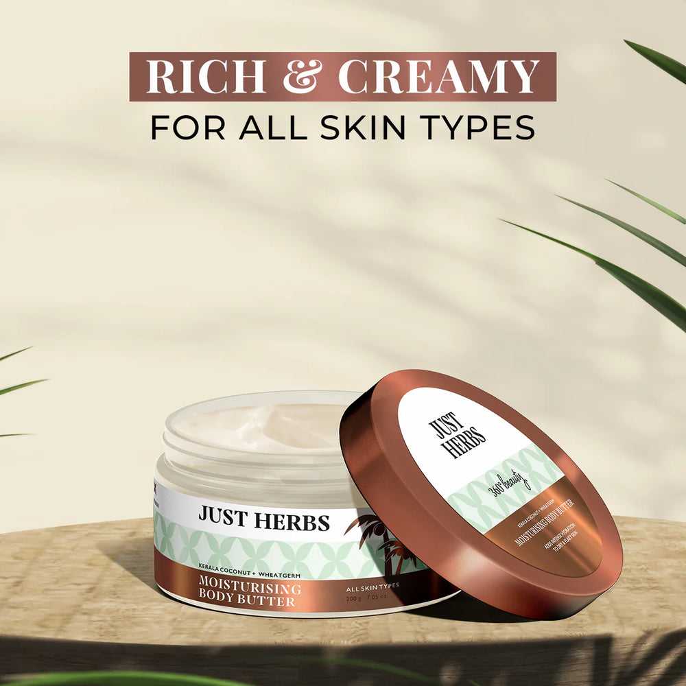 Kerala Coconut & Wheatgerm Body Butter, Just Herbs, Ayurveda Store NZ