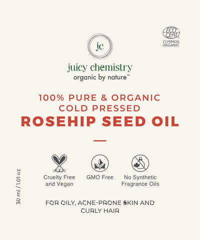 Rosehip Seed Carrier Oil, Ayurveda Store NZ, Juicy Chemistry