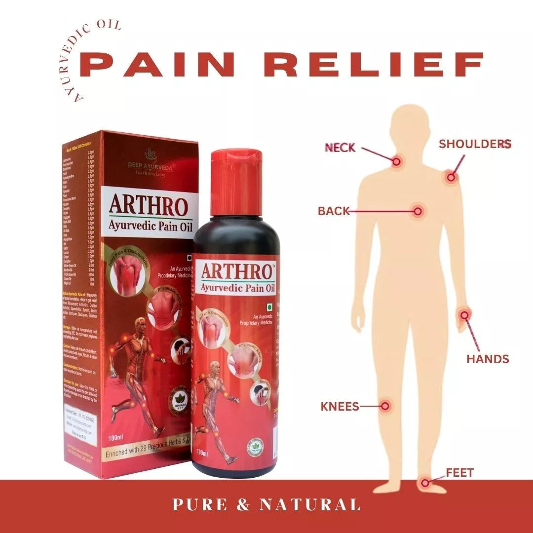 Arthro Ayurvedic Pain Oil, Ayurveda Store NZ, Deep Ayurveda