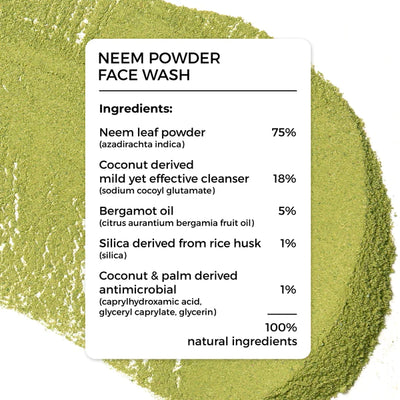 Neem Powder Face Wash, Brillare, Ayurveda Store NZ