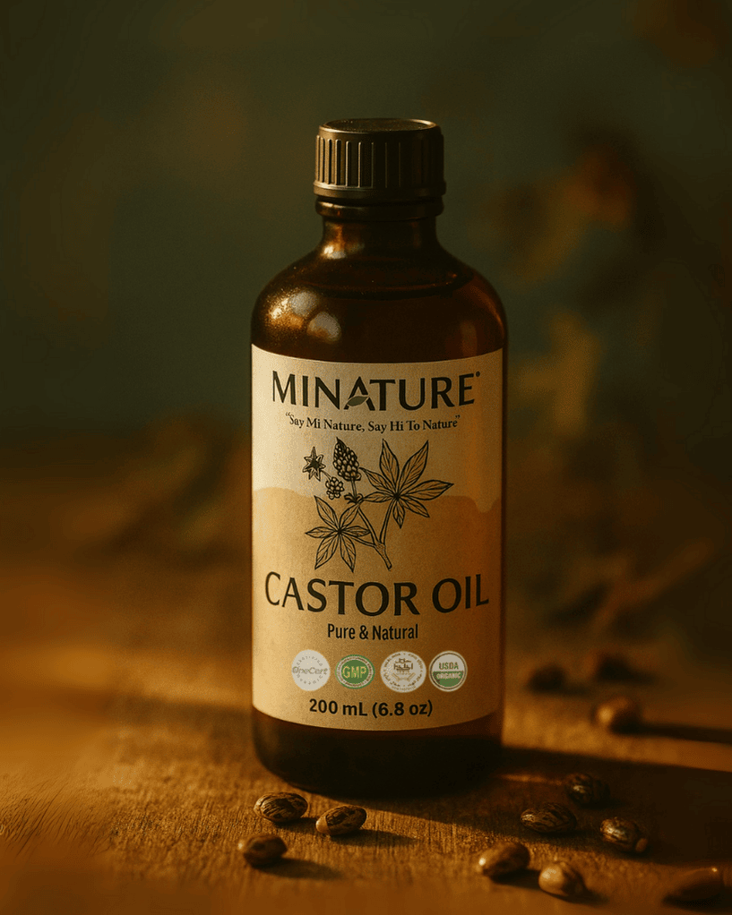 Minature, Castor Oil, Cold pressed, Ayurveda Store