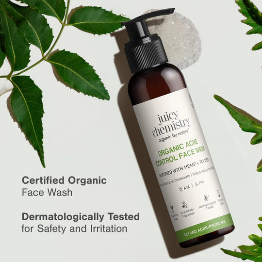 Face Wash, Hemp, Tea-Tree, Neem, Ayurveda Store NZ, Juicy Chemistry