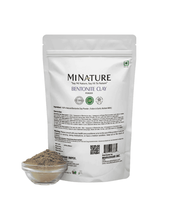 Natural Bentonite Clay (Fuller's Earth Clay) - 227g (Multani Mitti Powder)
