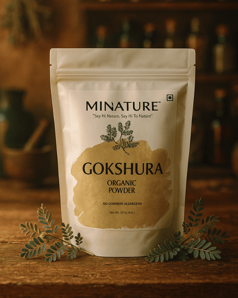 Organic Gokshura Powder 227g - USDA Certified