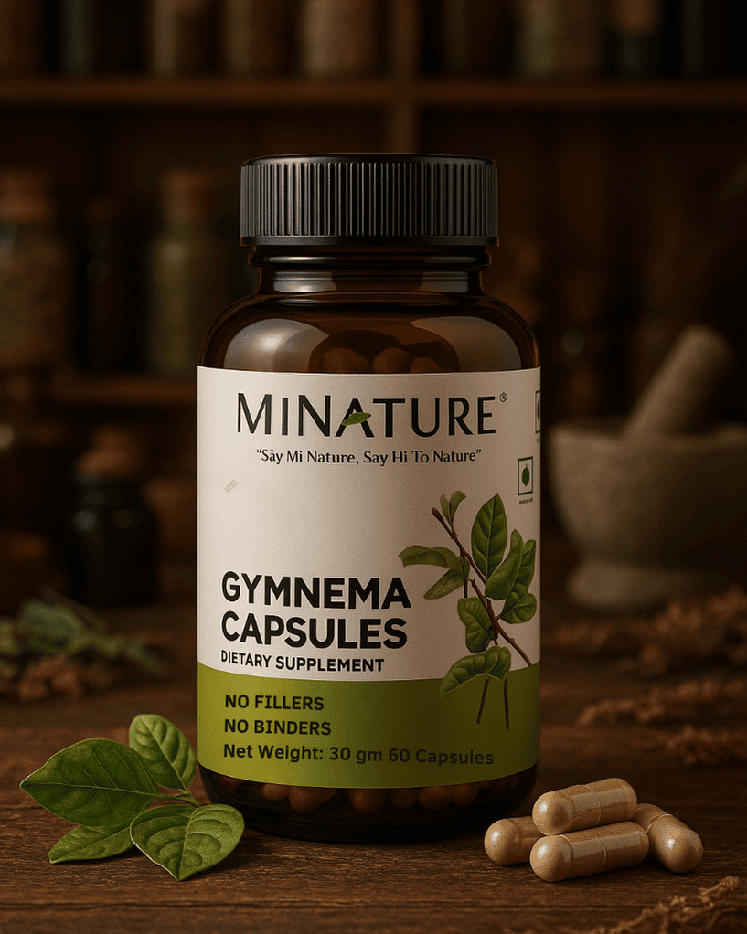 100% Natural Gymnema Capsules, Minature, Ayurveda Store NZ
