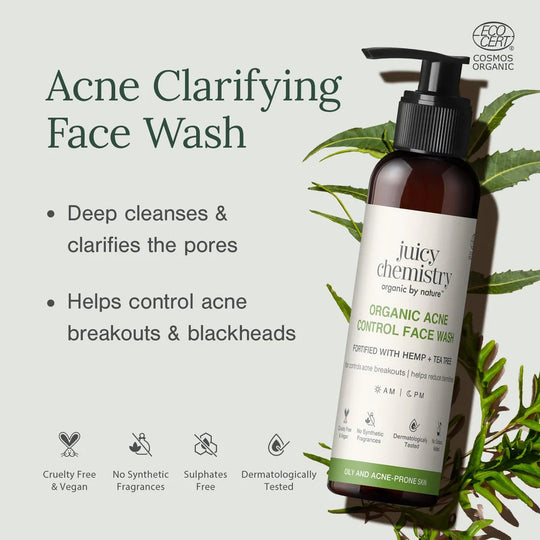 Face Wash, Hemp, Tea-Tree, Neem, Ayurveda Store NZ, Juicy Chemistry