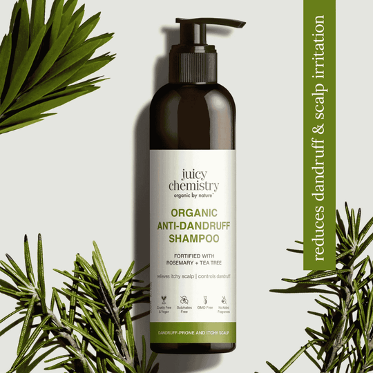Organic Anti-Dandruff Shampoo Fortified with Rosemary + Tea Tree - 200ml