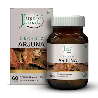 Organic Arjuna Tablets, Just Jaivik, Ayurveda Store NZ