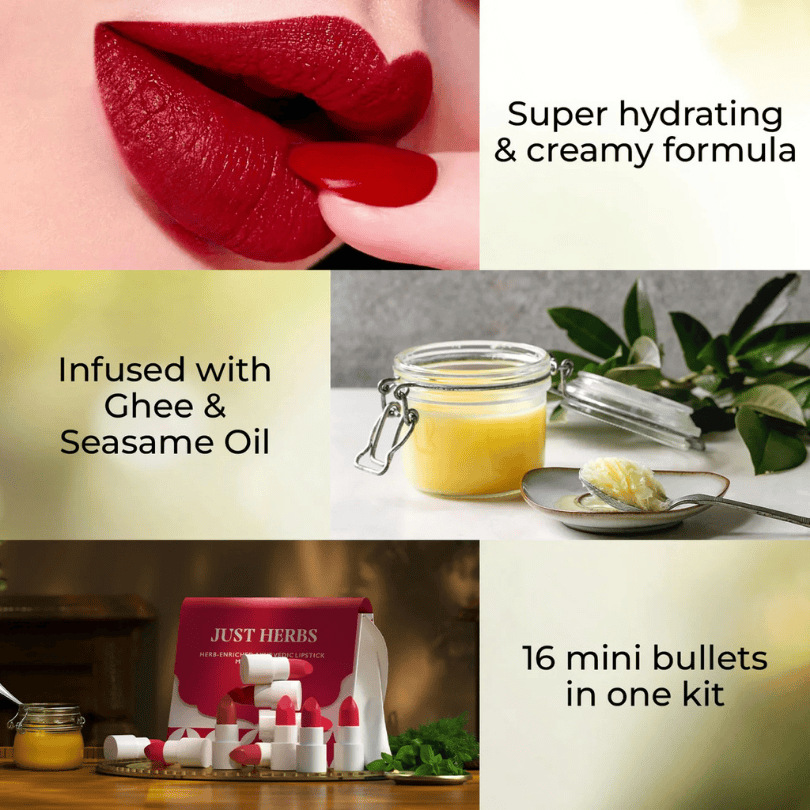 Herb Enriched Ayurvedic Lipstick Micro-Mini Kit