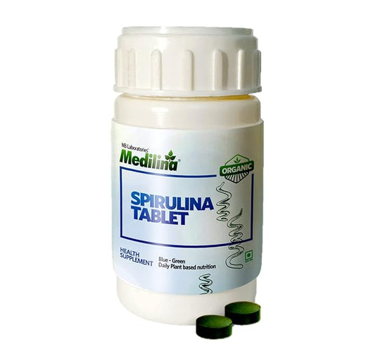 Organic Spirulina Tablets 500g | 120VegTabs| Medilina