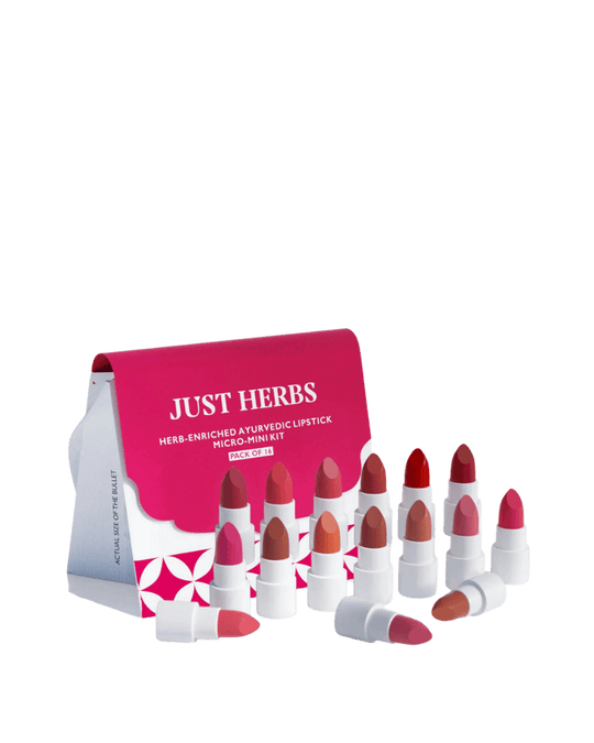 Herb Enriched Ayurvedic Lipstick Micro-Mini Kit