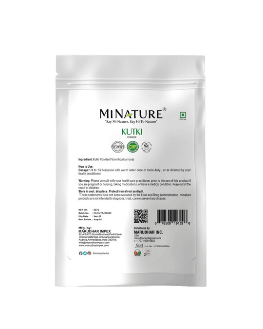 100% Natural Kutki Powder 227g