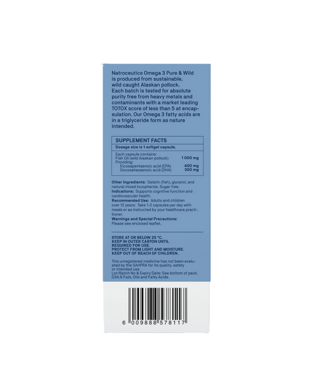 Omega 3 Pure & Wild - 60 Capsules