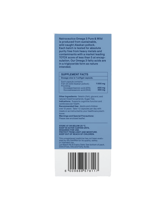 Omega 3 Pure & Wild - 60 Capsules