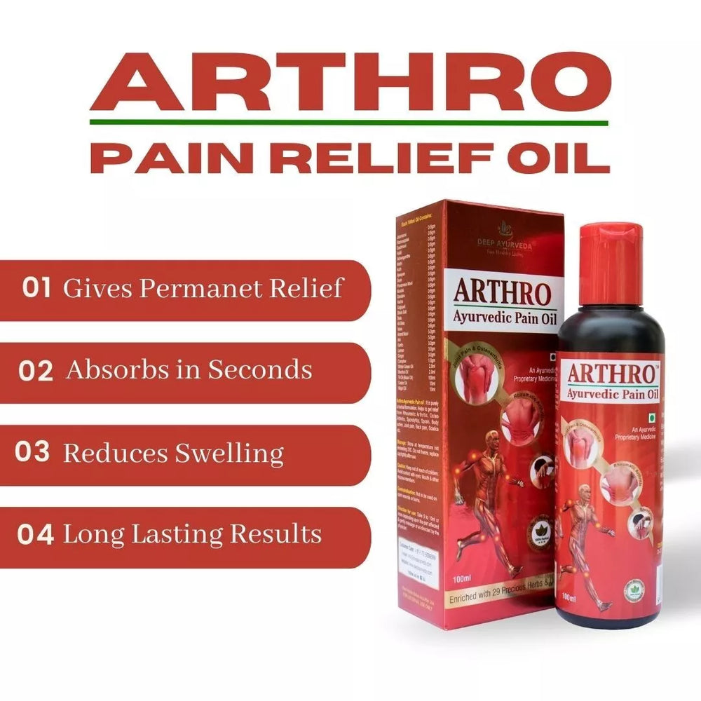 Arthro Ayurvedic Pain Oil, Ayurveda Store NZ, Deep Ayurveda