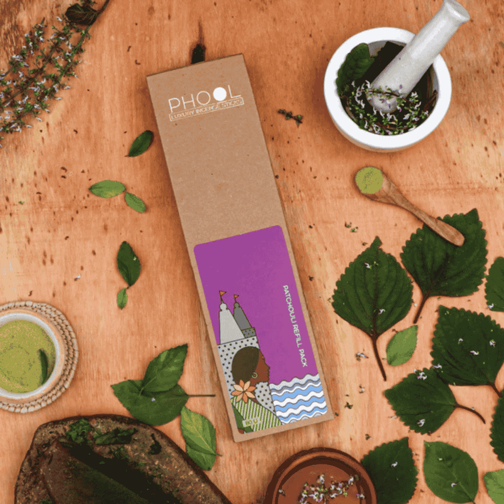 Patchouli Refill Pack - Natural Incense Sticks by Phool