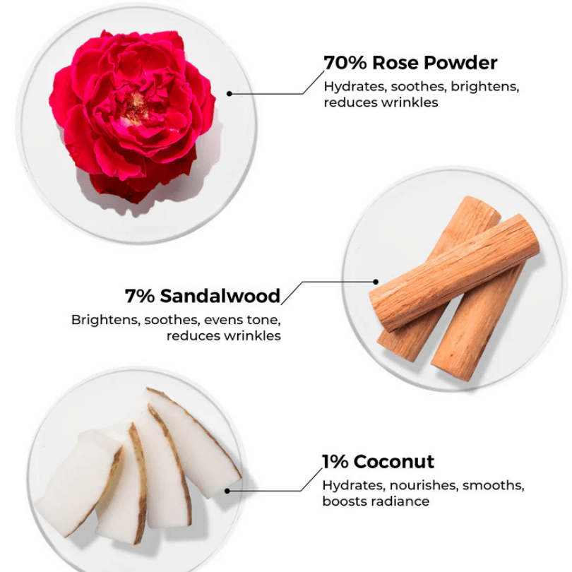 Rose Powder Face Wash For Youthful Skin 30gms