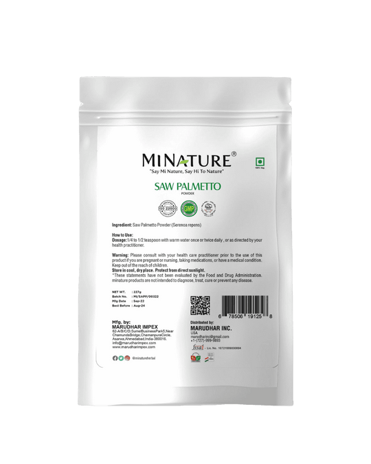 100% Natural Saw Palmetto Powder 227g