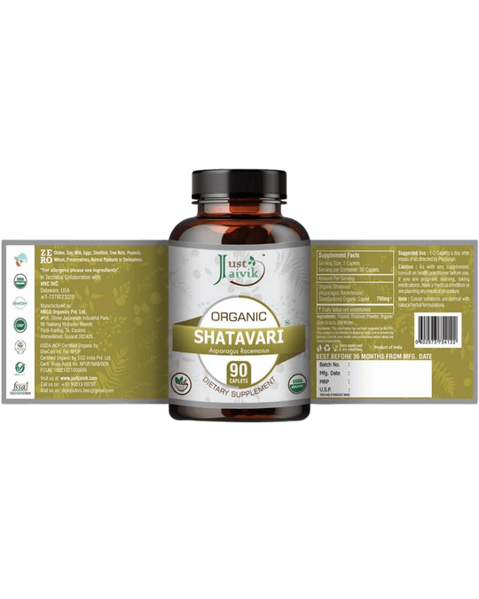 Organic Shatavari Tablets - 750mg