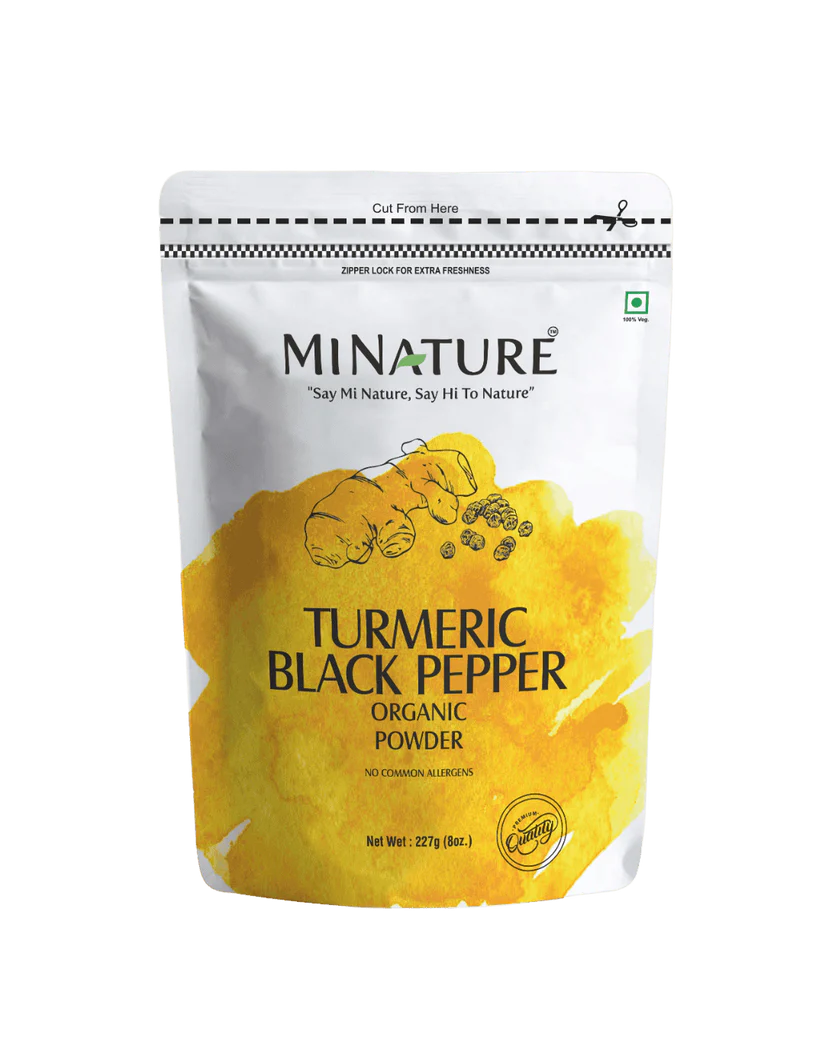 Organic Turmeric Black Pepper Powder 227g - USDA Certified