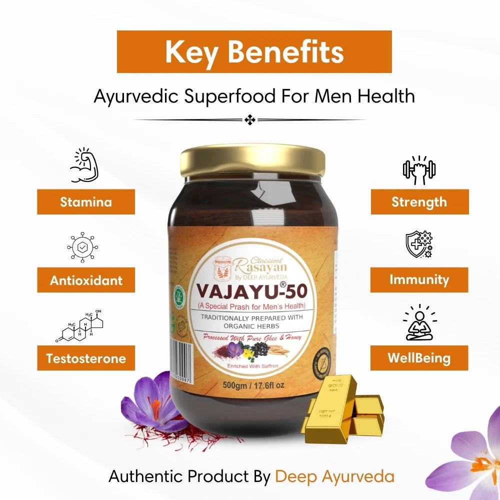 Herbal Jam for Men (Chyawanprash) 500gms | Enriched with Ashwagandha & Shilajit