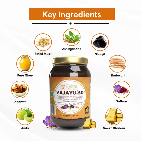 Herbal Jam for Men (Chyawanprash) 500gms | Enriched with Ashwagandha & Shilajit