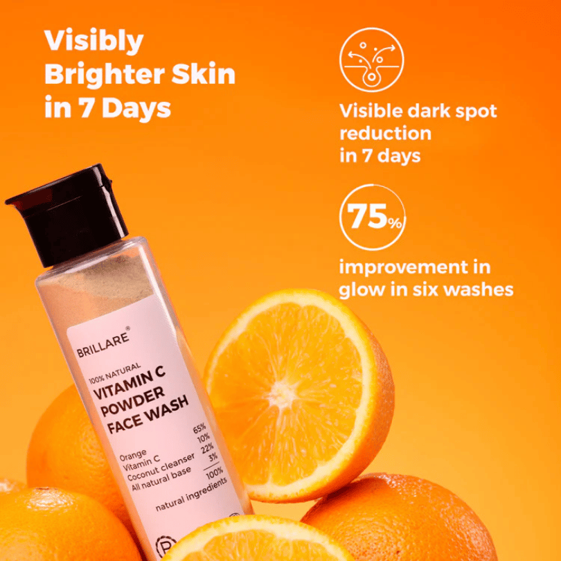 Vitamin C Powder Face Wash For Bright, Glowing Skin 15gms
