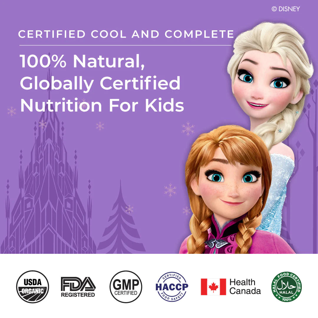 Melts, Disney Frozen Multivitamins, Wellbeing Nutrition, Amla, Papaya, Lichen, Spirulina, Guava, Moringa