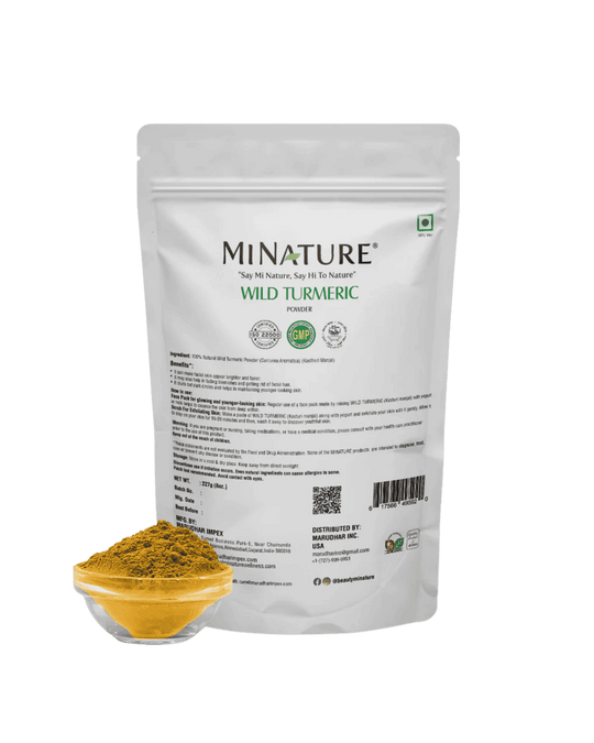 100% Natural Wild Turmeric Powder 277g (Curcuma Aromatica) - Kasturi manjal