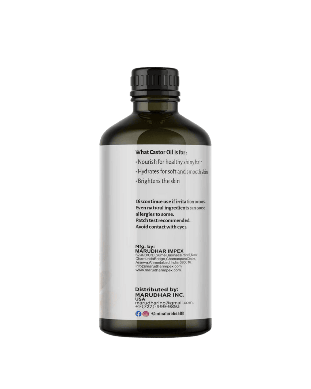 Organic Cold Pressed Castor Oil