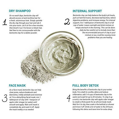 Natural Bentonite Clay (Fuller's Earth Clay) - 227g (Multani Mitti Powder) - Ayurvedic Herbs NZ