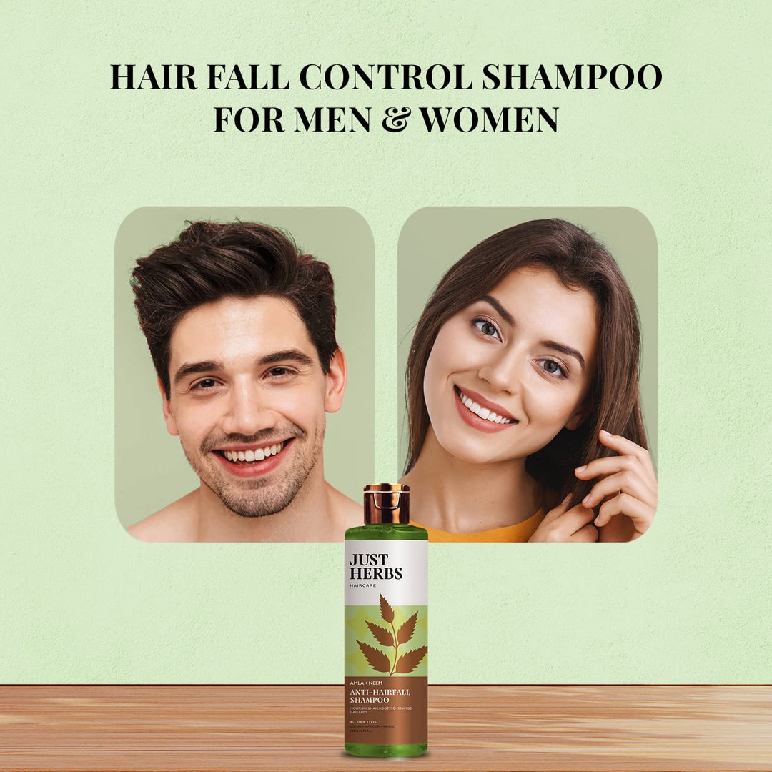 Just Herbs, Anti-Hairfall Shampoo, Amla, Neem, Ayurveda Store NZ