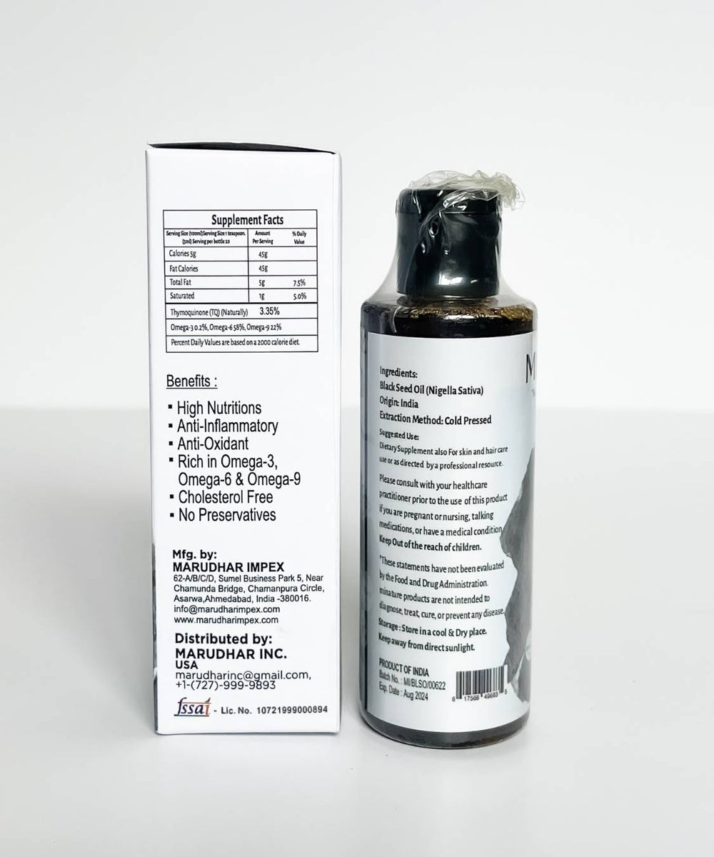 100% Natural Black Seed Oil (Nigella Sativa)