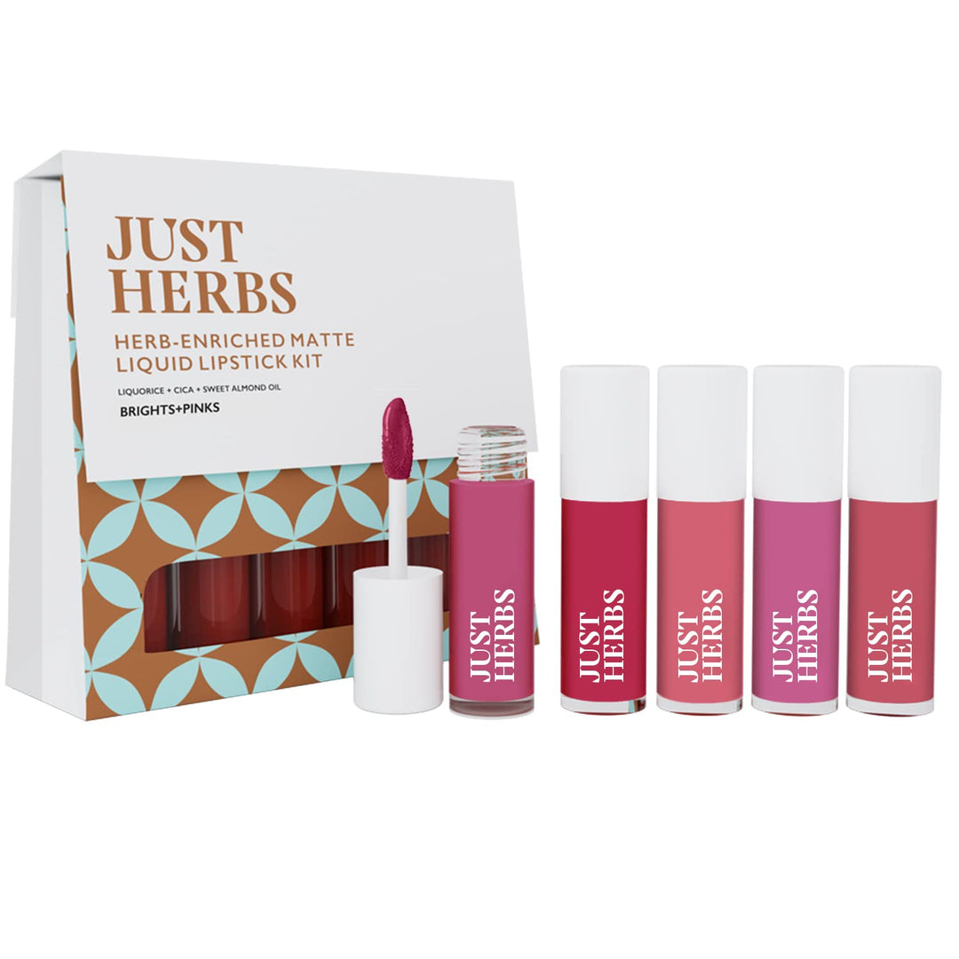 Herb Enriched Matte Liquid Lipstick Kit - Set of 5